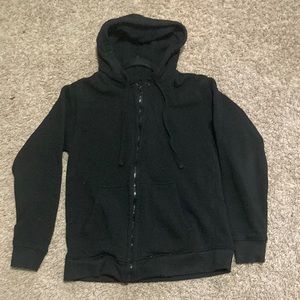 Black zip up sweater